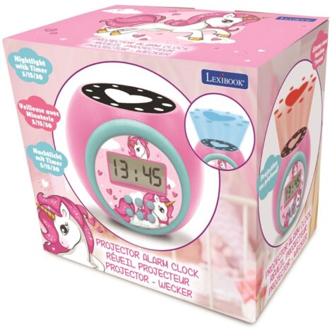 Reloj despertador digital Unicornio con proyector y temporizador RL977UNI