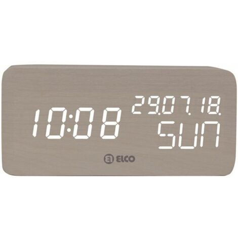 RELOJ DESPERTADOR MADERA BLANC