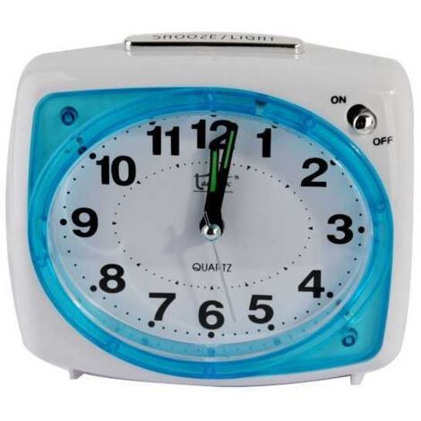 Reloj despertador ovalado azul Ladydoc 07145