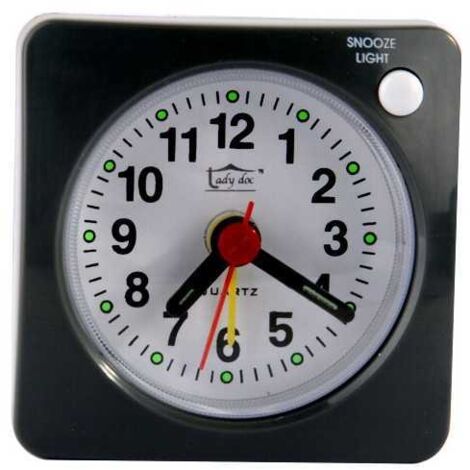 Reloj despertador suave gris Ladydoc 07138