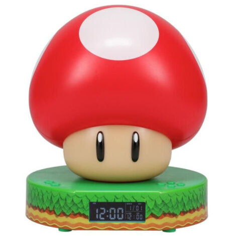 RELOJ DESPERTADOR SUPER MUSHROOM PALADONE REDSTRING PP10064NN