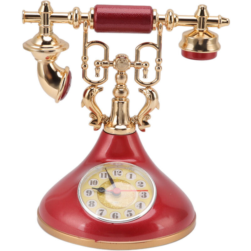 Xisrens Schwarz Reloj Despertador Vintage Eosnow, Único, Elegante, Con Cronometraje Preciso, Ideal Para La Mesita De Noche, Para El Hogar, La Cafetería Y La Oficina, Yf020 3