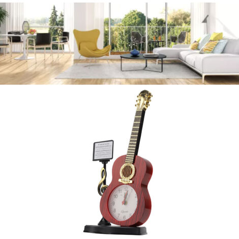 Reloj despertador Violín 2166B - Pantalla única - Carcasa de plástico resistente - Dimensiones 24,2 cm - Dispositivo de sobremesa/Posible elemento decorativo -