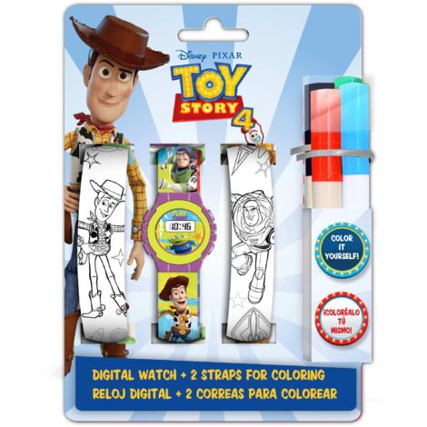 Reloj digital Toy Story WD20340 con correas para colorear