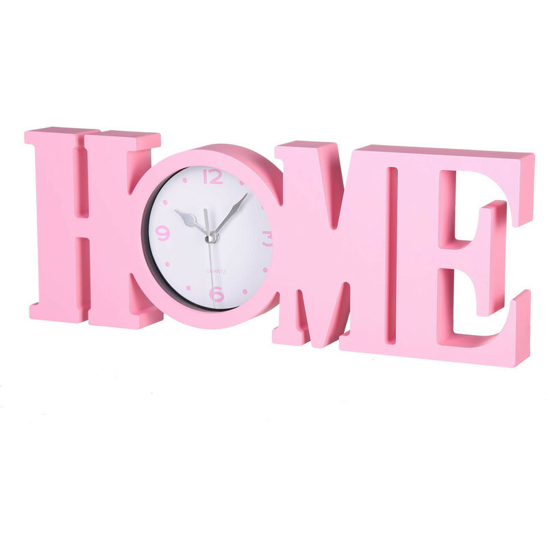 

Reloj "HOME" de PVC Con diseño original Color - Rosa