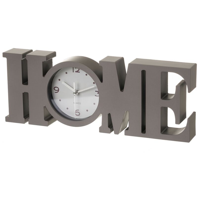 

Reloj Home plateado mate de plástico de 39x14cm