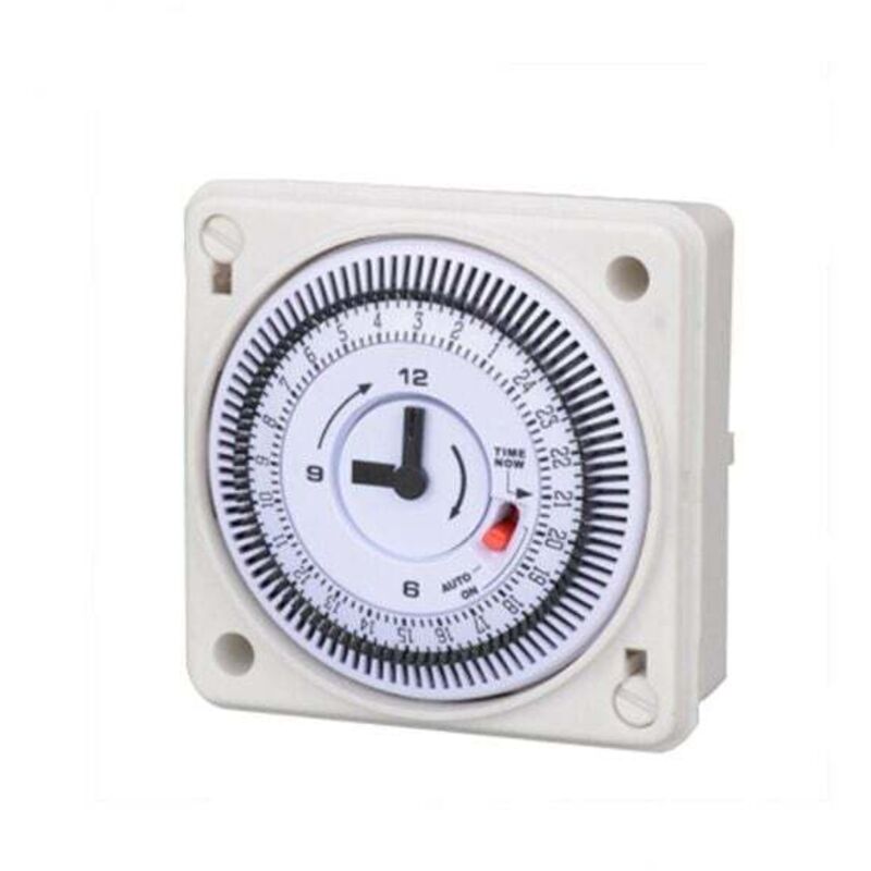 Aiperq Weiß Reloj Incorporado Temporizador Mecánico Temporizador Inteligente Multifuncional Control De Bomba De Agua Temporizador De Carga De Ciclo Diario