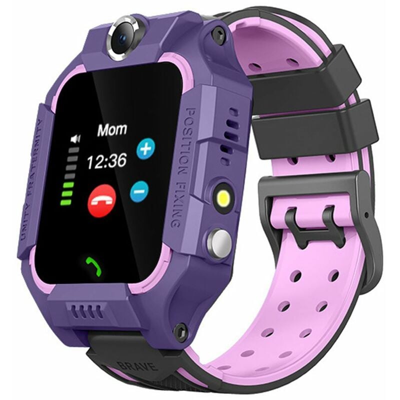 

Reloj inteligente de medicion de temperatura corporal para ninos Reloj de pulsera digital SOS con linterna de localizacion de llamadas a prueba de