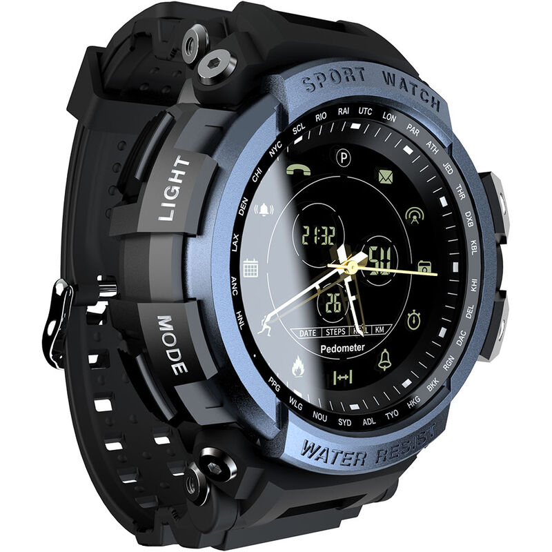 

Reloj inteligente MK28 Pantalla de 1,14 pulgadas BT4.0 Vida resistente al agua Podometro Calorias Alarma Deportes Reloj inteligente para hombres para