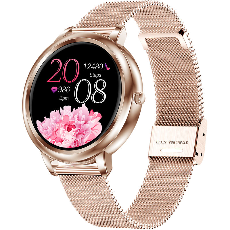 

Reloj inteligente para mujer, rastreador de ejercicios, pulsera Bluetooth, banda deportiva inteligente, frecuencia cardiaca, presion arterial,