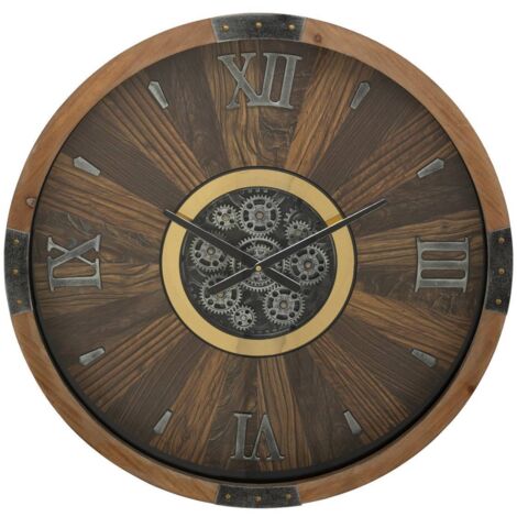 Reloj Keane marrón D63,5cm - Atmosphera créateur d'intérieur