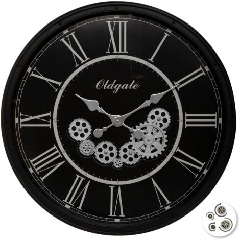 Reloj «Loann» negro D76 cm - Atmosphera créateur d'intérieur