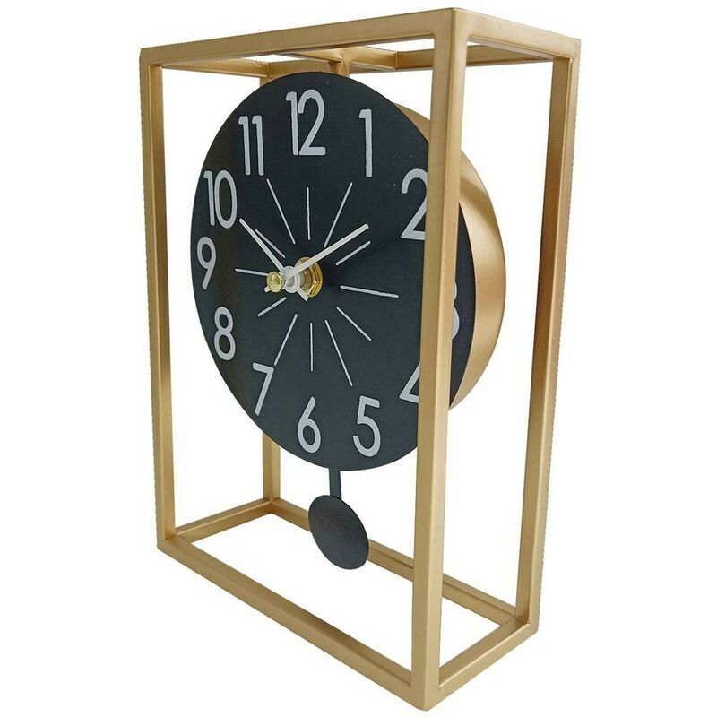 

Reloj de Mesa Metal (6 x 20 x 10 cm) - Bigbuy Home