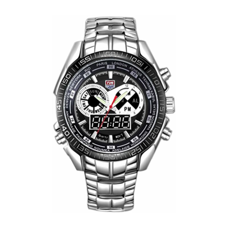 

Reloj para hombre, puntero LED, resistente al agua, relojes deportivos para hombre, negro