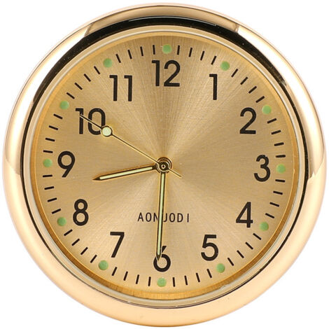 Reloj para salpicadero de coche, reloj autoadhesivo luminoso para coche, reloj de bolsillo universal, reloj con clip para rejilla de ventilación de coche, para decoración interior de coche, apto para