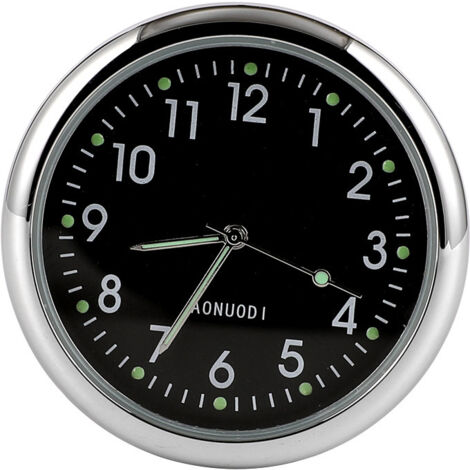 Reloj para salpicadero de coche, reloj para coche, reloj luminoso autoadhesivo, reloj de bolsillo universal, reloj con clip para rejilla de ventilación de coche, para decoración interior de coche, apt