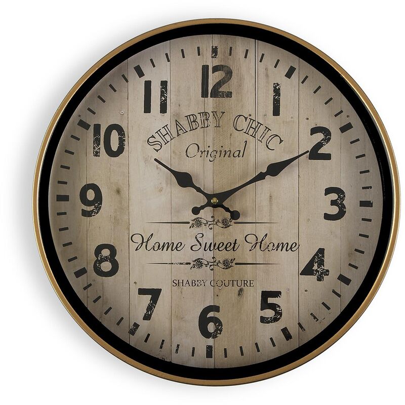 

Reloj De Pared Estilo Envejecido En Metal 40 Cm