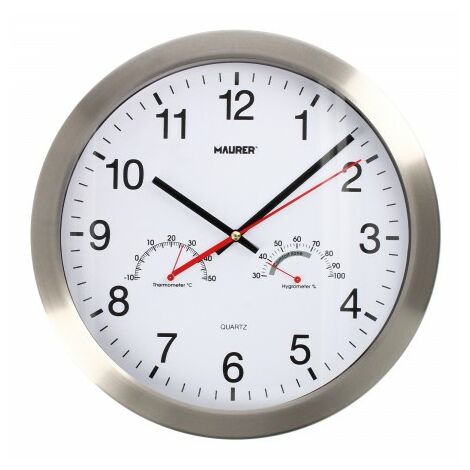 Generic - Horloge thermohygromètre Réveil numérique Thermomètre intérieur  Horloge hygromètre avec double fonction d'alarme Snooze Bureau et 52 -  Hygromètres, thermomètres - Rue du Commerce
