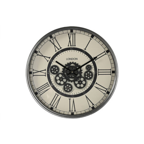 Reloj Pared Hierro Mdf 54X8X55 Gris Oscuro