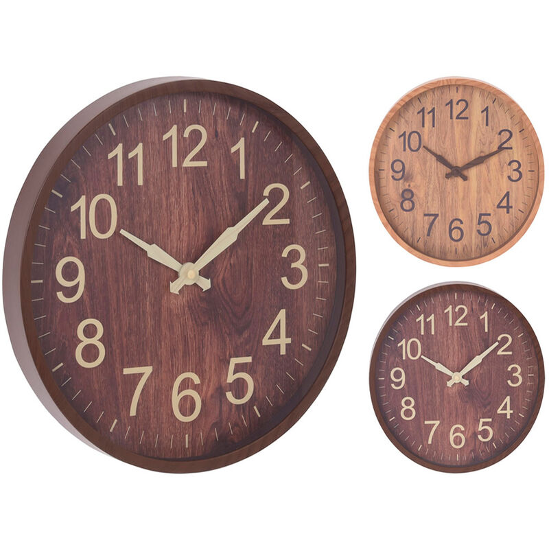 

Reloj Pared Madera 30Cm Surtido