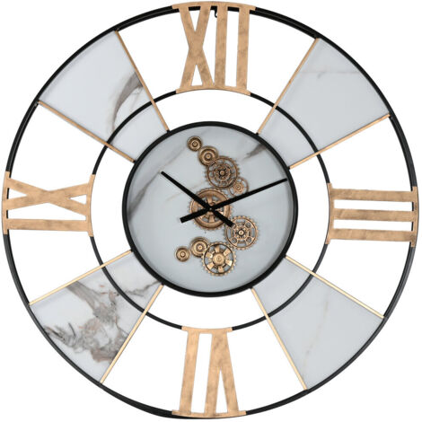 Reloj Pared Metal 140X10X140 Blanco