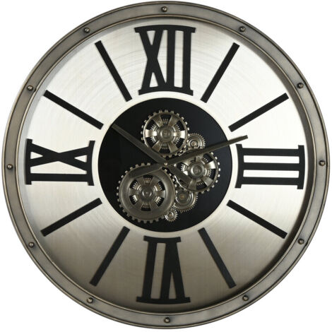 Reloj Pared Metal Cristal 80X10X80 Champan