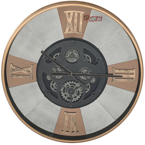 Reloj Pared Metal Cristal 80X9,5X80 Negro