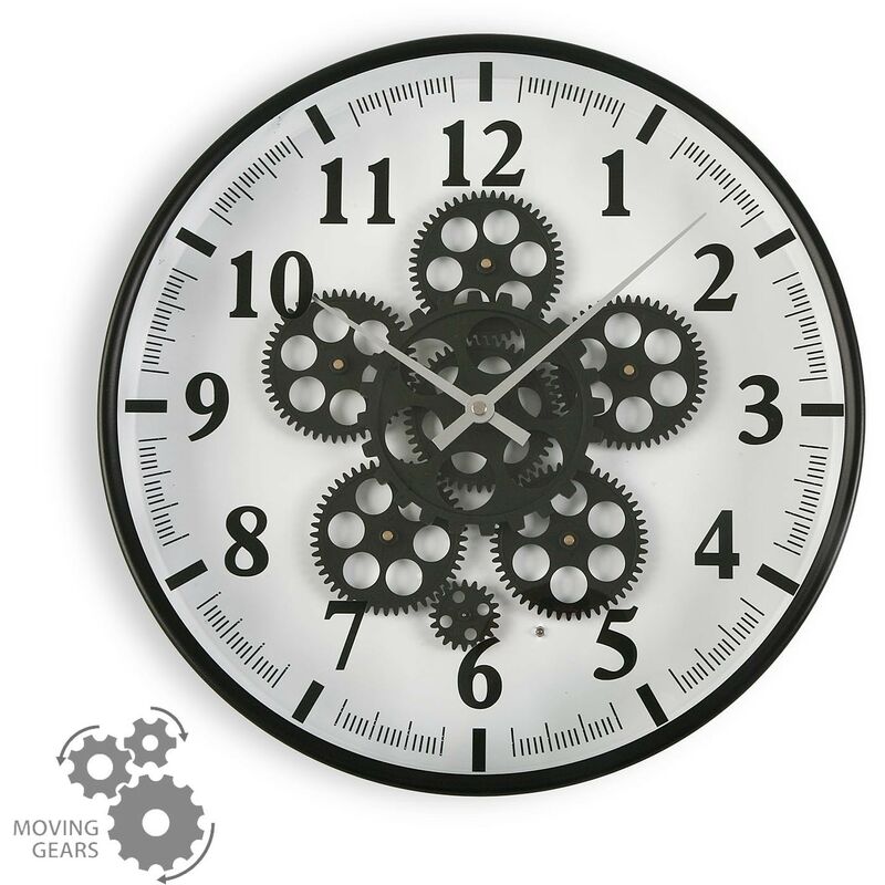 

Reloj pared negro 36 cm - Rogal