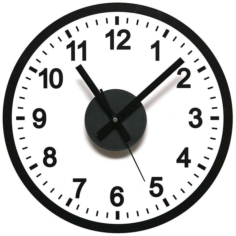 

Reloj Pegatina Completa Negro