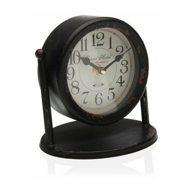 

Reloj de Mesa Negro Metal (11 x 15 x 15 cm)