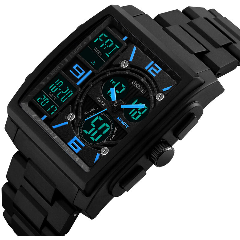 

Reloj 5ATM resistente al agua, reloj Digital informal de moda, relojes de pulsera para hombre, reloj Musculino, cronografo con luz de fondo, alarma