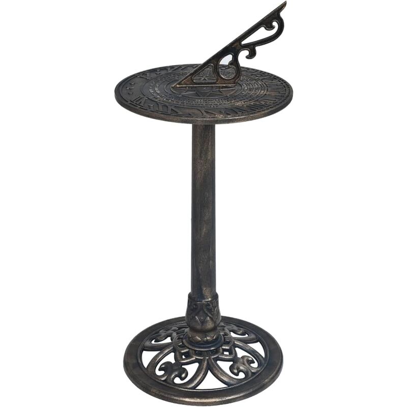 

Happyshopping - Reloj solar de plastico color bronce 35,5x82 cm