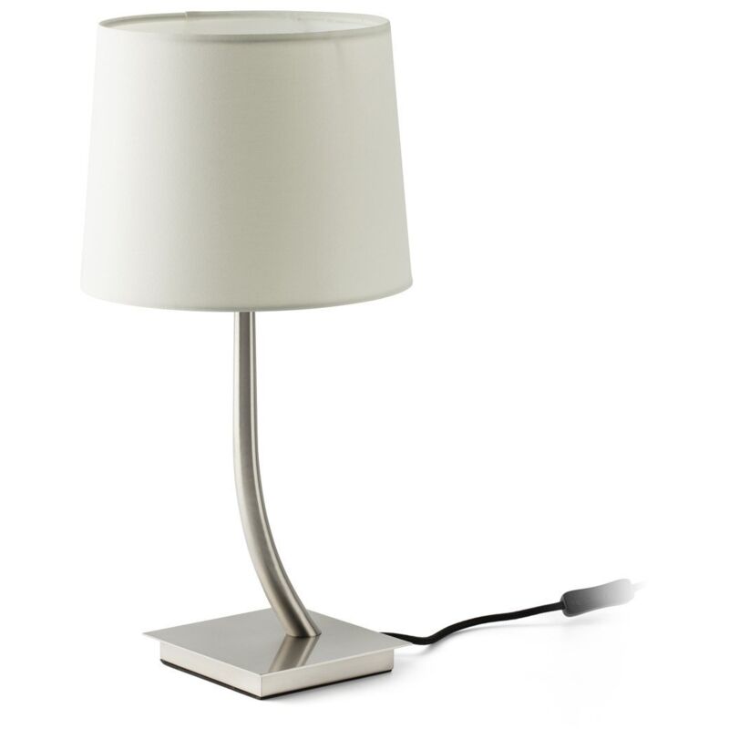 Faro Barcelona - REM Lampe de table nickel/blanc