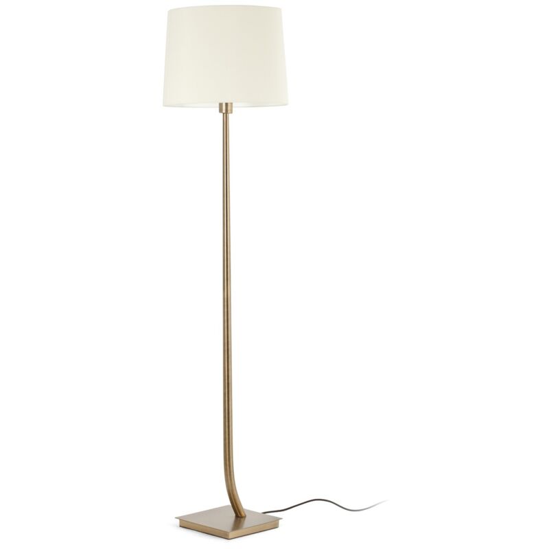 

REM Lámpara de pie bronce/blanca - BRONCE SATINADO