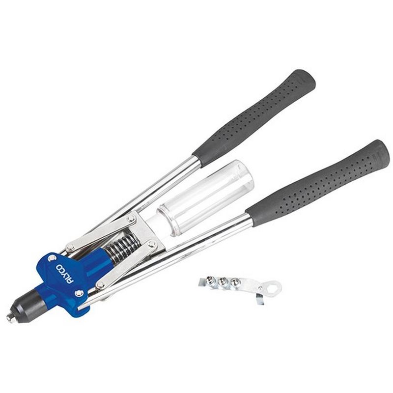 

Alyco-tools - ALYCO 183110 - Remachadora de 2 manos 3.2.4.0.4.8.6.4 mm y llave y recogedor remaches 450 mm