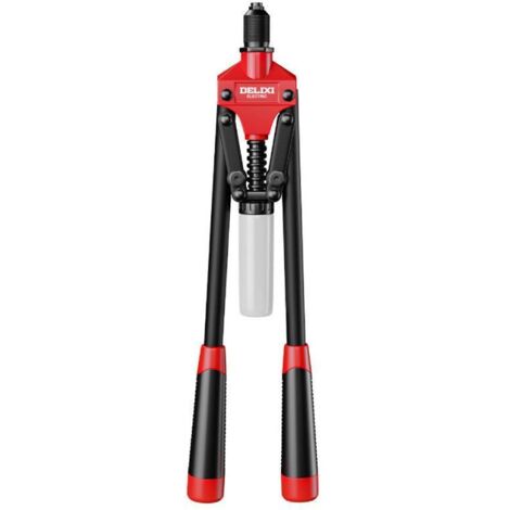 Remachadora de dos manos con recipiente recolector de clavos, abridor de orificios para remaches de tracción, expansor de orificios para remachadora de tracción manual