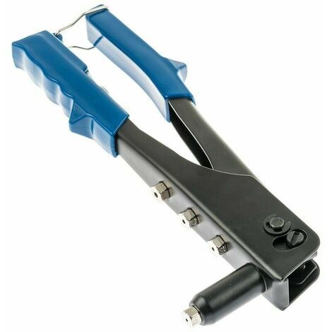 Remachadora Manual para Remaches 2.4, 3.2, 4.0, 4.8 mm , Mango Ergonómico Ideal para aplicaciones en talleres mecánicos, carpintería metálica, construcción o bricolaje