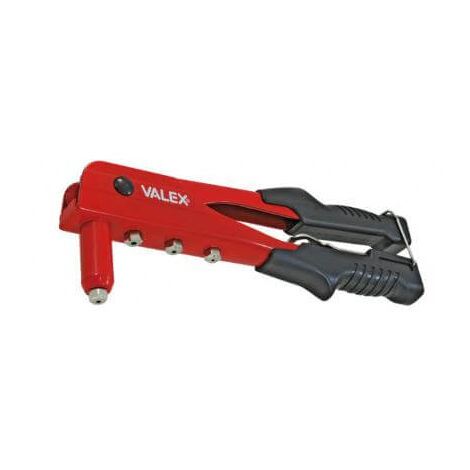 Remachadora Para Remaches 4 Cabezas De Acero Intercambiables Alicate Pistola Valex