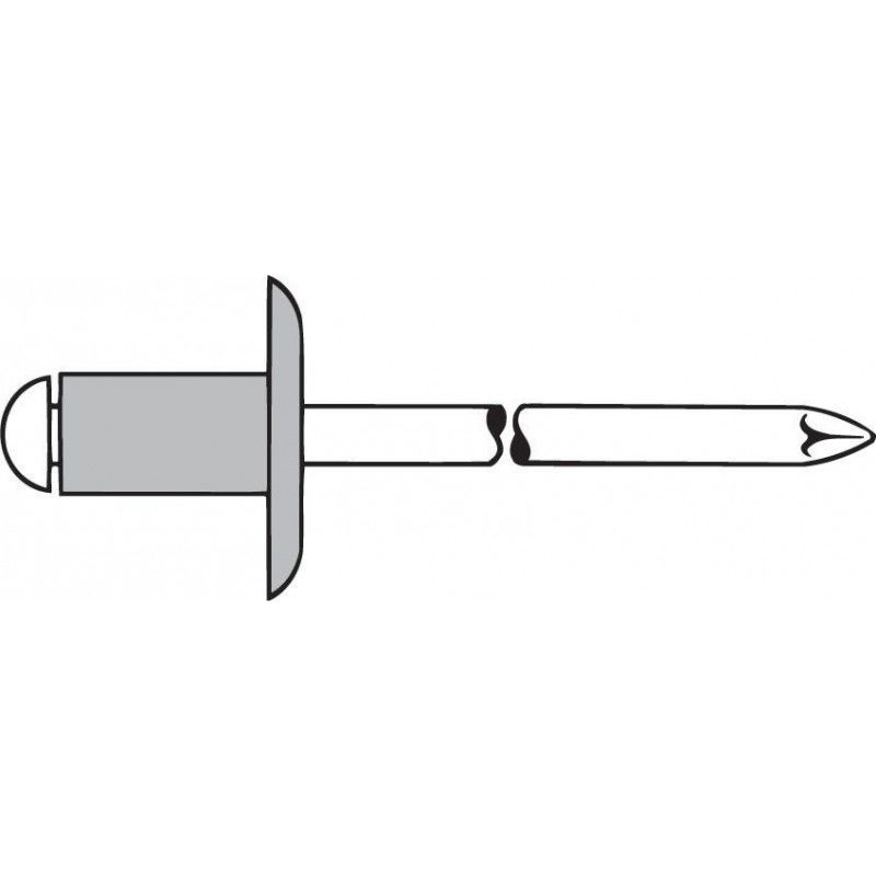 

Remache Alu grande cabeza K12 4 x 6mm (por 500) - Gesipa