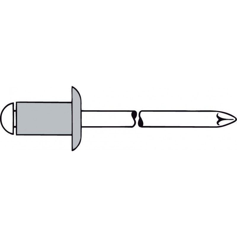 

Remache Alu VA cabeza círculo plano 4 x20mm (por 500) - Gesipa