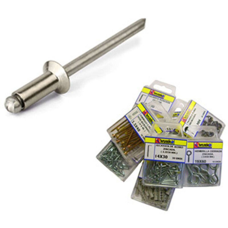 Wurko - remache vastago aluminio 4X12 mm 2820