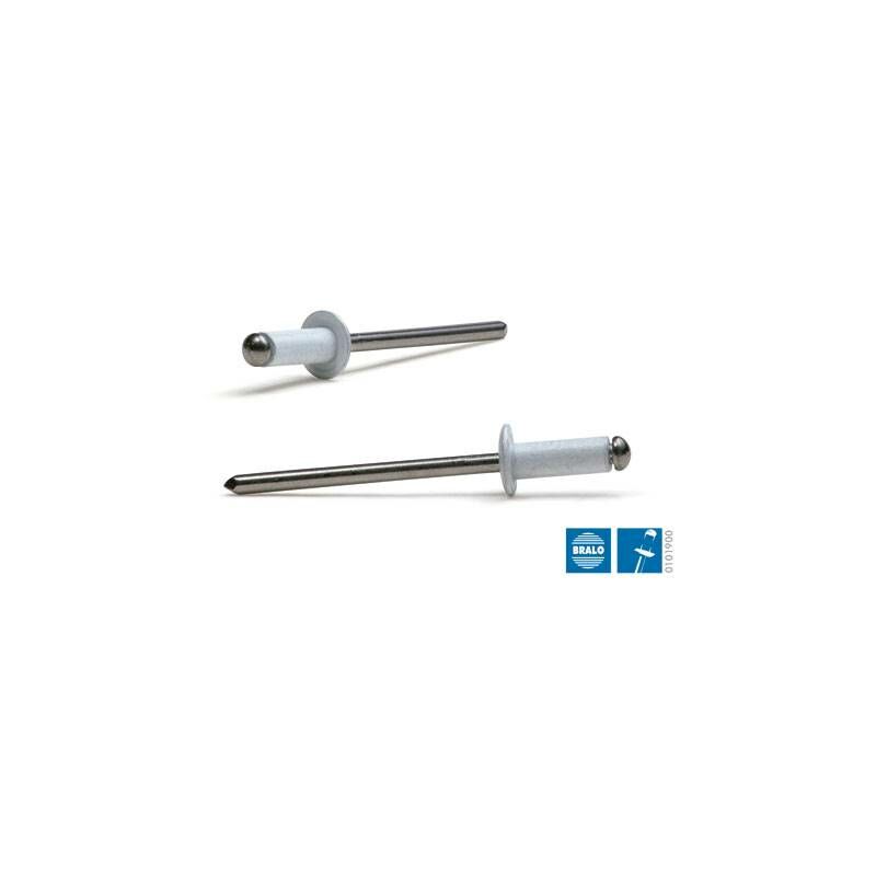 

Remache Cabeza Alomada 4 X 12 Aluminio 50 Uds Bralo Blanco Clavo De Acero