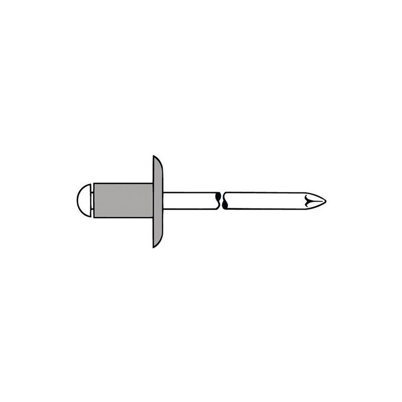 Remache Vastago De Mandril d x l 5 x 12 Mm K14 Alumin 250 Pz