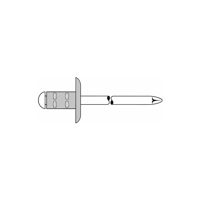 

Gesipa - Remache Polygrip Vást. De Mandril D X L 4,8x10mm K16 Alu 25u