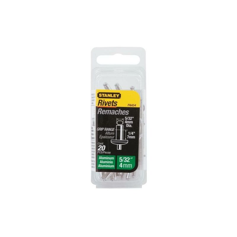 

Stanley - Remaches de aluminio 4 x 6,5mm (20 u.)
