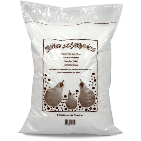 Rembourrage billes polystyrène sac 40 L
