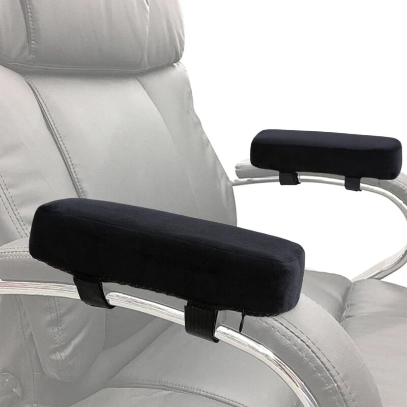 Coussinets d'Accoudoir 2 Pièces Coussin de Coude Protege Accoudoir Fauteuil Confortables avec Coussinets à mémoire de Forme pour Chaise Gaming et
