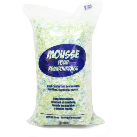 Rembourrage flocons mousse polyuréthane sac 30 L