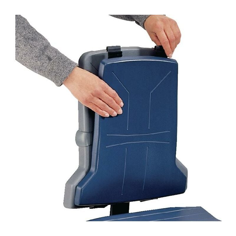 Rembourrage Sintec rembourrage mousse structurée bleu foncé pour assise/dossier adapté à chaise d'atelier pivotante