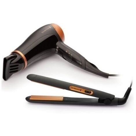 Remington Asciugacapelli 2000W e Piastra per Capelli in Ceramica
